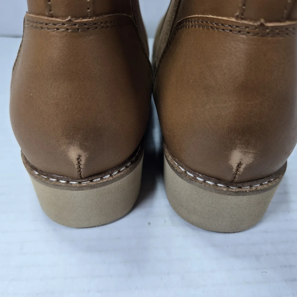 SoftWalk Women's Wildwood Leather Ankle Wedge Chelsea Boots Booties Size 10 Wide